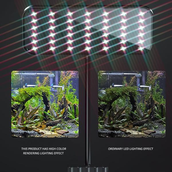 Acquario Super sottile illuminazione a LED pianta acquatica luce  estensibile Clip impermeabile su lampada acquario paesaggio muslimatexlimah  - AliExpress