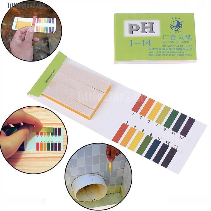 B&K pH Meter Paper Full Range 1-14 Universal Indicator Test Papers Litmus  Testing Kit for Acidic Alkaline Test (Pack of 80 Strips)